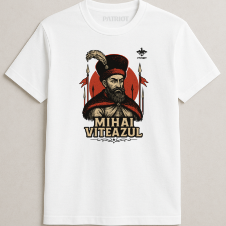 Tricou Mihai Viteazul alb